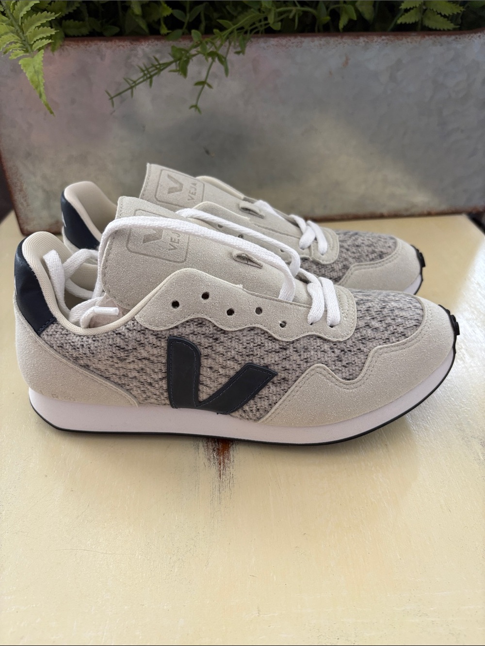 Veja SDU Flannel Snow Nautico Sneakers Vegan Recycled Fabric NEW Women’s Size 8